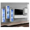 Image de Meuble tv mural design "switch xiii" 330cm blanc