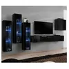 Image de Meuble tv mural design "switch xiii" 330cm noir
