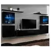 Image de Meuble tv mural design "switch xiv" 320cm noir