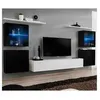 Image de Meuble tv mural design "switch xiv" 320cm blanc & noir