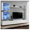 Image de Meuble tv mural design "switch xviii" 280cm blanc