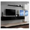 Image de Meuble tv mural design "switch xix" 310cm noir & blanc