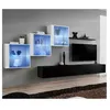 Image de Meuble tv mural design "switch xx" 330cm noir & blanc