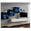 Image de Meuble tv mural design "switch xx" 330cm blanc & noir