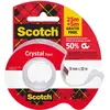 Image de Scotch, Distributeur de ruban adhésif, Film adhésif Crystal Clear 600, dévidoir manuel inclus