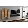 Image de Meuble TV Mural Design Switch III 330cm Naturel & Noir
