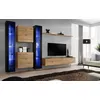 Image de Meuble TV Mural Design Switch XVI 330cm Naturel & Noir