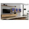Image de Meuble TV Mural Design Switch XVII 340cm Naturel