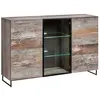 Image de Bahut Design 2 Portes "Plank" 150cm Naturel
