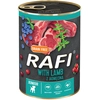 Image de 24x400g de pâté Rafi Junior à l'agneau, aux canneberges et aux myrtilles Nourriture pour chien humide