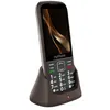 Image de Téléphone Senior Double SIM boutons SOS grand écran et Socle de charge Myphone Marron