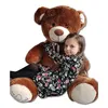 Image de Nounours en peluche énorme Teddy Bear 75+85 marron