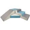 Image de Set de 4 blocs en mousse pour le jeu blanc, bleu clair, gris