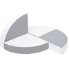 Image de Set de 4 blocs en mousse blanc gris