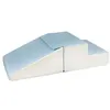 Image de Set de 2 grands blocs en mousse blanc bleu pastel