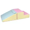 Image de Set de 2 grands blocs en mousse rose bleu jaune pastel