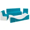 Image de Ensemble de meubles en mousse blanc turquoise