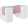 Image de 3 blocs en mousse blanc gris violet