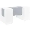 Image de 3 blocs en mousse blanc gris