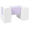 Image de 3 blocs en mousse blanc lilas