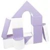Image de Set de 11 blocs en mousse blanc lilas