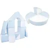 Image de Set de 15 blocs en mousse le jeu blanc bleu pastel