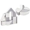 Image de Set de 15 blocs en mousse le jeu blanc gris