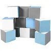 Image de Lot cubes XXL mousse 12 pcs blanc, bleu clair, gris