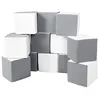 Image de Lot cubes XXL mousse 12 pcs blanc,gris