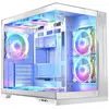 Image de Modecom Obudowa Volcano Panorama Apex ARGB 7F bia a (AT-PANORAMA-7F-ARGB-20-000000-0002) (ATX, ITX, mATX, Mini-ITX), Boîtier PC, Blanc