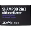 Image de ZEW for men, Shampoing, 2in1 Shampoo Soap with Conditioner Charcoal (Shampoing solide)