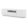 Image de Meuble TV bas universel AURA 150 cm à suspendre ou à poser Blanc mat sans LED