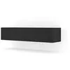 Image de Meuble tv suspendu bingo 140 cm noir mat / noir phantom