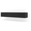 Image de Meuble tv suspendu bingo 180 cm noir mat / noir phantom