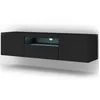 Image de Meuble TV Aura 150 Black Mat Led