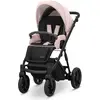 Image de Kunert, Poussette, Poussette 2-en-1 Ivento Noir Rose Fumé