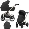 Image de Kunert, Poussette, Poussette 2-en-1 Brav Black Champagne (0 Mois - 4 Années)