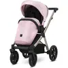 Image de Kunert, Poussette, BRAV 2in1 Öko-Leder Kinderwagen in Rosa mit Champagnerrahmen und Gelrädern