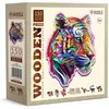 Image de WoodenCity Puzzle en bois M Colorful Tiger (150 pièces)