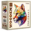 Image de WoodenCity Puzzle en bois M Gaudy Cougar (150 pièces)
