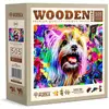 Image de WoodenCity WOODEN CITY Holzpuzzle Pop Art Yorkshire Terrier 505 Teile (505 pièces)