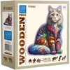 Image de WoodenCity Puzzle Holz M Soft Cat (150 pièces)