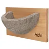Image de mkw - nichoir simple hirondelle rustique en béton de bois