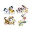 Image de Animals With Babies, 4x Puzzle (4+5+6+7) - Castorland