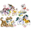 Image de Castorland Animaux avec bébés, 4x puzzle (4+5+6+7) (4 pièces)