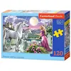 Image de Castorland Princesse Les pièces du puzzle 120 et son licornes