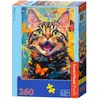 Image de Castorland Puzzle 260 Glückliche Katze (260 pièces)