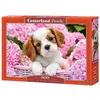 Image de Castorland Jigsaw Pup in pink flowers 500 bits