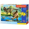 Image de Castorland Tyrannosaurus vs Triceratops, puzzle 70 pièces (70 pièces)