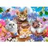 Image de Puzzle 70 pièces : Chatons avec des fleurs Castorland
